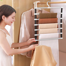 Carica l&#39;immagine nel visualizzatore di Gallery, 6/8 Layers Pants Hangers Holders Clothes Hanger Trousers Hanger Storage Rack Wardrobe Closet Organizer Clothes Hanger Racks
