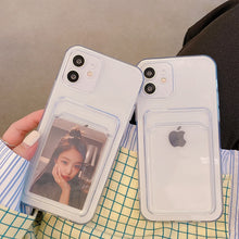 Cargar imagen en el visor de la galería, Phone Case For iPhone 11 12 13 14Mini case For iphone 11 Pro Case Cover Soft Silicone Wallet Card Holder
