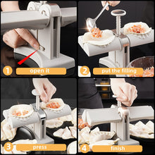 Carica l&#39;immagine nel visualizzatore di Gallery, Dumpling Maker Machine Automatic Press Double Dumplings Mold Kitchen Accessories Pressing Jiaozi DIY Ravioli Mould Gadgets Tools
