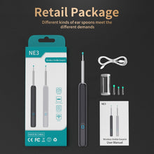 Load image into Gallery viewer, NE3 Ear Cleaner High Precision Ear Wax Removal Tool with Camera LED Light Wireless Otoscope Smart Ear Cleaning Kit Best Gift

