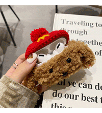 Lade das Bild in den Galerie-Viewer, Plush teddy dog M case for Airpod 1/2/3/Pro
