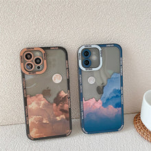 Cargar imagen en el visor de la galería, Retro Sunset Clouds Snow Mountain Case For iPhone 13 Pro 11 12Pro Max XR XS Max 7 8 Plus X Lens Protection Shockproof Soft Cover
