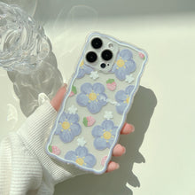 Carica l&#39;immagine nel visualizzatore di Gallery, Retro sweet summer oil painting flower art transparent Phone Case For iPhone 13 11 12 Pro Max XR Xs Case Cute Cover
