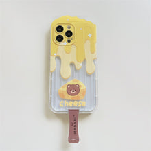 Carica l&#39;immagine nel visualizzatore di Gallery, 3D Cute Cartoon Bear Cheese IcePhone Case for IPhone
