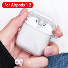Cargar imagen en el visor de la galería, Crystal Earphone Case For Apple AirPods Pro 2 Silicone Transparent Protective Cover For Air Pods 3 2 1 Accessories Charging Box
