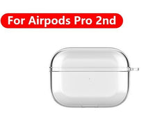 Load image into Gallery viewer, Crystal Earphone Case For Apple AirPods Pro 2 Silicone Transparent Protective Cover For Air Pods 3 2 1 Accessories Charging Box
