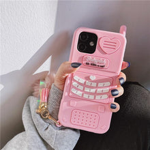 Load image into Gallery viewer, 3D Pink Phone iPhone Case
