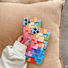 Load image into Gallery viewer, Colourful Block Phone Case For iPhone
