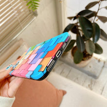 Load image into Gallery viewer, Colourful Block Phone Case For iPhone

