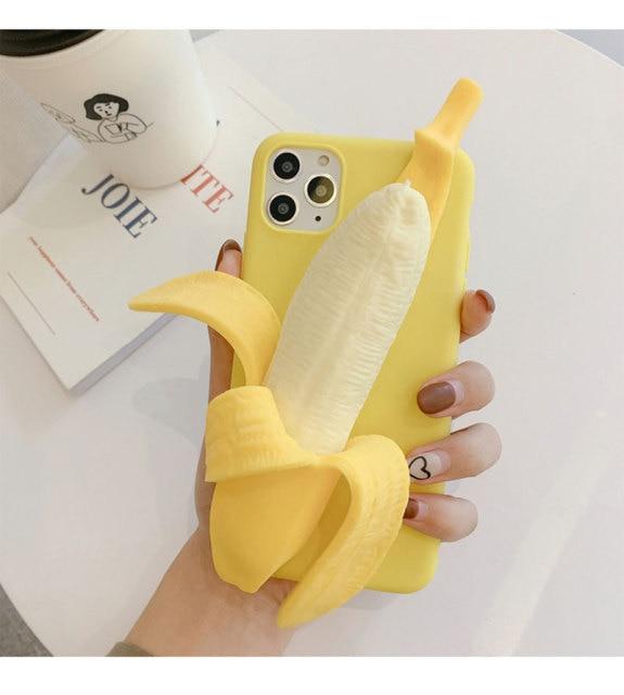 3D Stress banana Phone Cases
