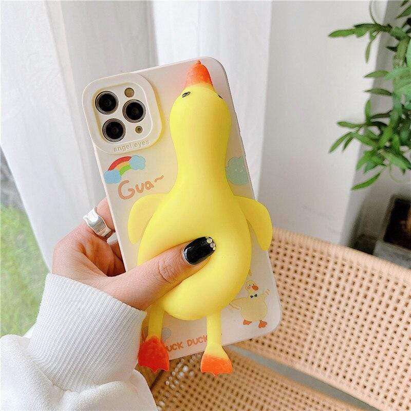 Cute Squishy 3D Duck Case